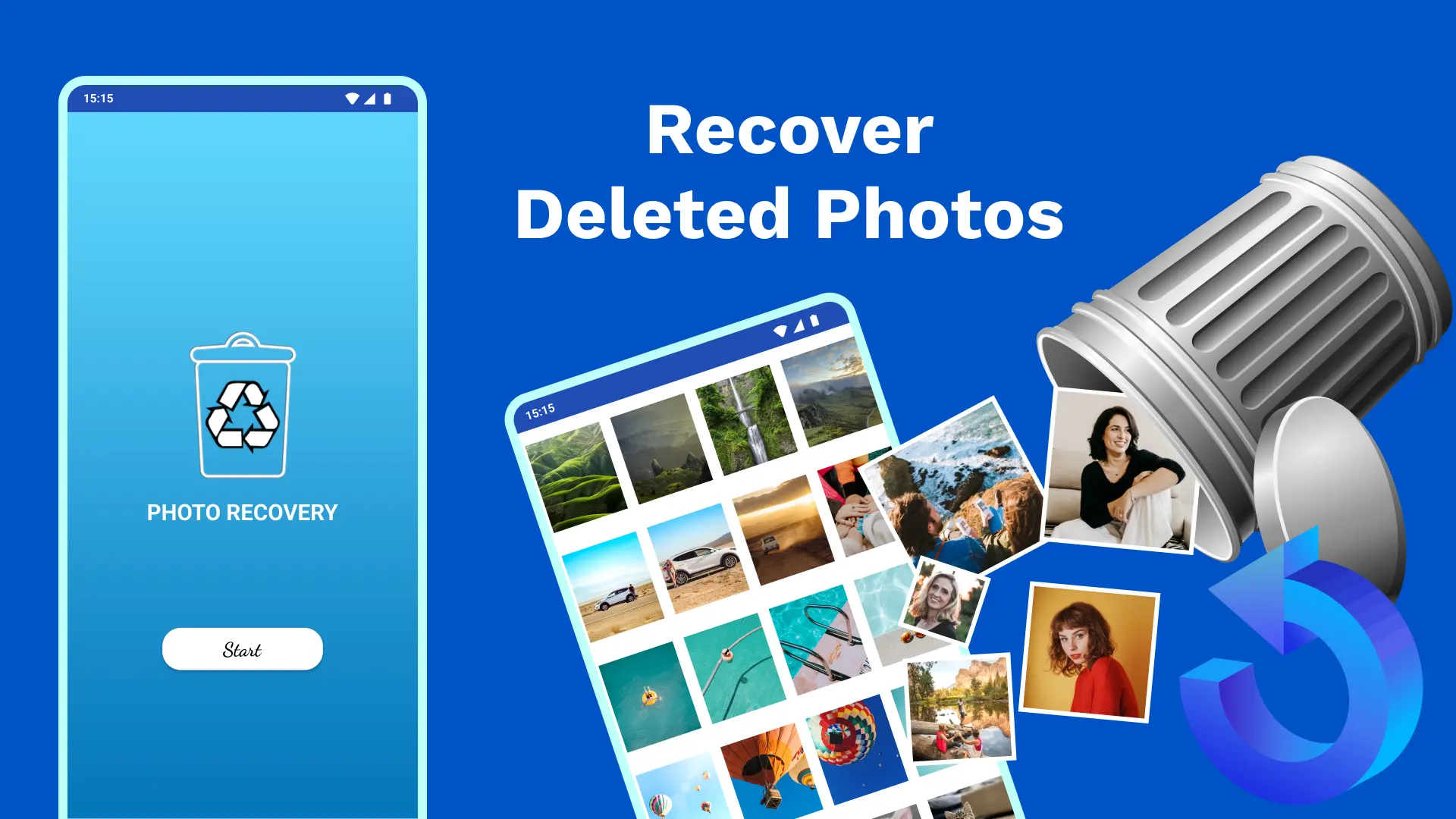 illustrative image of the app to recover deleted photos.