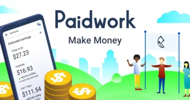 illustrative image of the paid work app