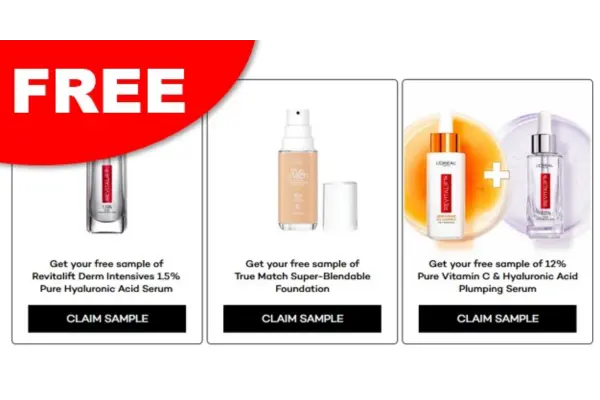 Free L’Oréal Samples