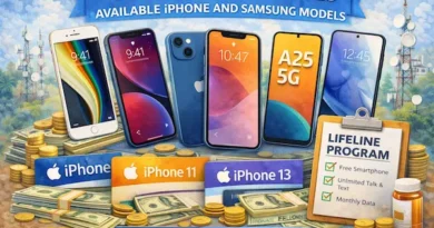 Lifeline free phones - Available iPhone and Samsung models