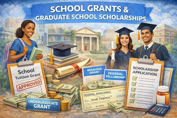 School grants and graduate school scholarships