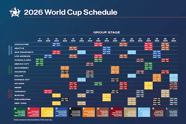 World Cup 2026 Schedule Full Match Calendar